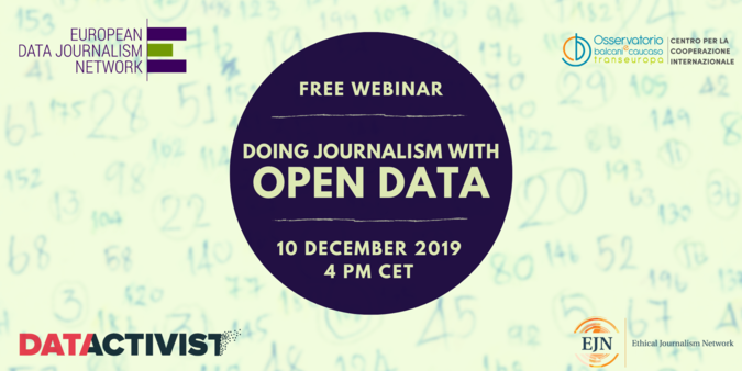 Webinar: doing journalism with open data