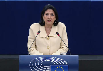 Salomé Zourabichvili al Parlamento europeo - foto European Parliament