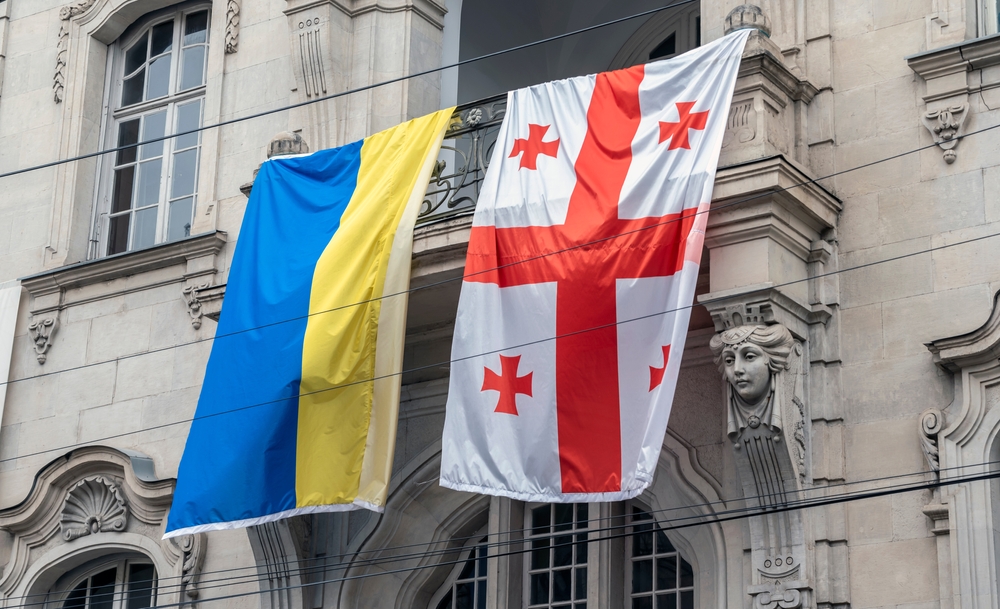 Supporto all'Ucraina per le vie di Tbilisi, Georgia © Svet foto/Shutterstock