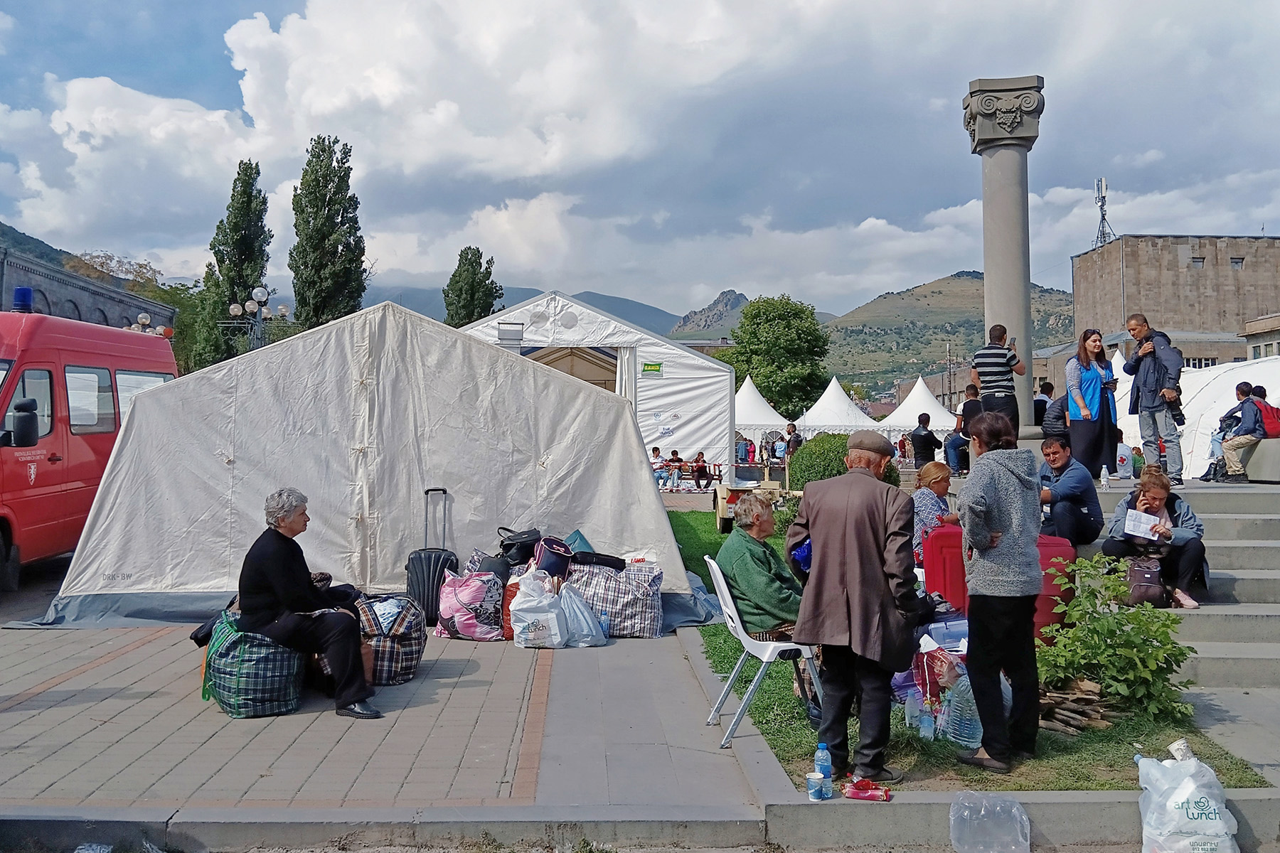 Rifugiati a Goris. Foto: Arshaluys Barseghyan/OC Media.