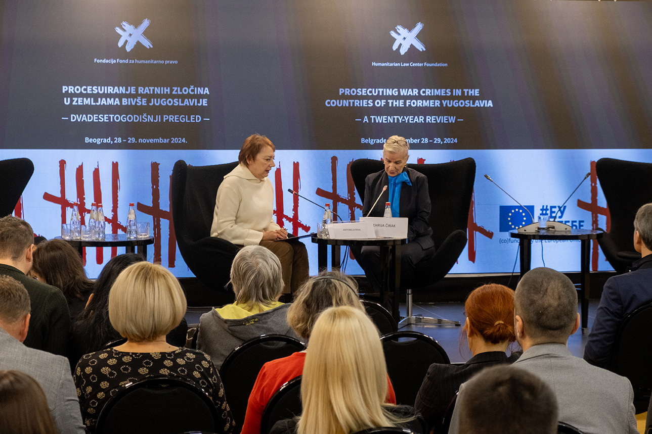 Durante la conferenza di Belgrado del 28-29 novembre 2024 (foto FHP)