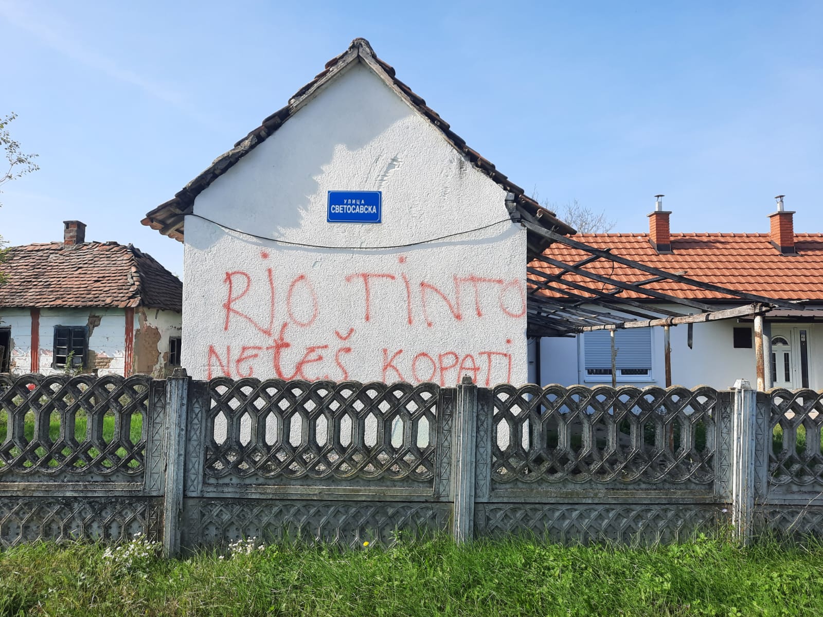 Gornje Nedeljice, Loznica, Serbia, "Rio Tinto non scaverai" - foto G. Vale