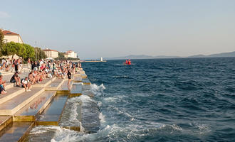 Zadar, Croatia, the sea organ at sunset - photo F. Fiori