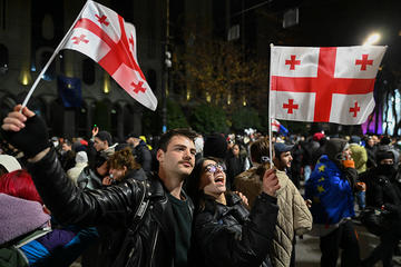 Proteste a Tbilisi, novembre 2024 - foto O.J. Krikorian