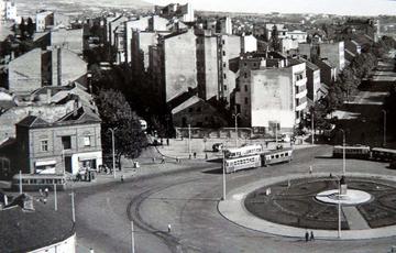 La piazza nel 1951 La piazza nel 1951
